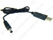 Перетворювач напруги підвищ. 5V USB в 12V 5.5*2.1mm 0.6А с кабелем
